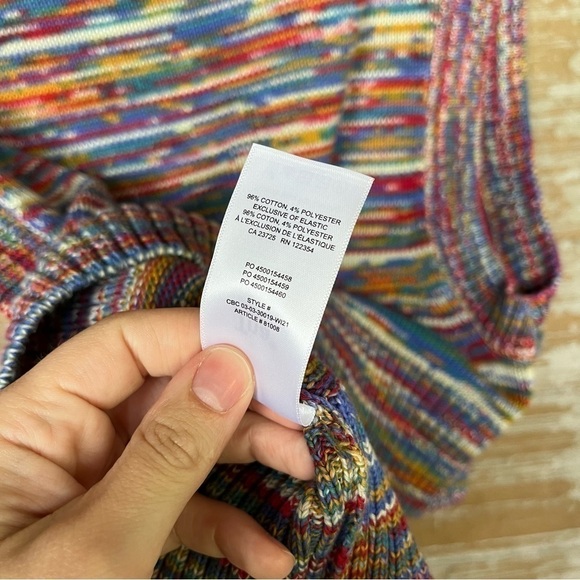 TNA Aritzia The Marcy Vest Multicolor Marled Preppy Career Classic Womens XS - Picture 5 of 9